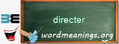 WordMeaning blackboard for directer